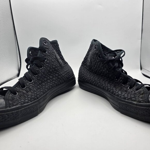 Converse All Star Woven High Top Mens Sise 10.5 Black Casual Shoes Outdoors Walk - Picture 3 of 12